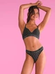 Бюстгальтер Victoria's Secret Lightly Lined Wireless Cotton 75C чорний (принт сердечка) - зображення 4