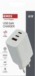 Зарядний пристрій Emos V05G65 2xUSB-C, 1xUSB-A, GAN PD 65W 220V - зображення 6