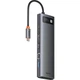 USB-хаб Baseus Metal Gleam Series 12-in-1 Multifunctional Type-C HUB Docking Station WKWG020213 Grey - зображення 2