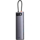 USB-хаб Baseus Metal Gleam Series 12-in-1 Multifunctional Type-C HUB Docking Station WKWG020213 Grey - зображення 3