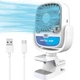 Портативний міні вентилятор usb акумуляторний на прищіпці Arctic Air Fan із зволожувачем - зображення 1