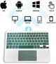 Клавиатура беспроводная BeCover with TouchPad Bluetooth EN/UA Dark Green (BC_713402) - изображение 4