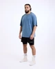 Футболка BOXRAW Sparring Club Oversized M Блакитна - изображение 2