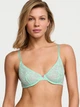 Кружевной бюстгальтер Victoria's Secret Tease Lace Unlined Demi Bra 75B Зеленый (26983053) - изображение 1