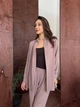 Костюм женский рубашка и брюки K&ML 573 L - XL ( 48 - 50 ) темно - бежевый ( 573 - 05 ) - изображение 3