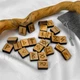 Руны скандинавские светлые квадратные дерево 34864A - изображение 1