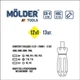 Викрутка реверсивна з бітами 13шт Molder CrV з магнітним захватом PH Torx Hex (MT32312) - зображення 2