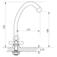 Смеситель для умывальника ZERIX TZA 605 (ZX0092) - изображение 2