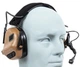 Активні навушники Earmor M32 PLUS Coyote Brown + кріплення Чебурашки на каску (153123) - зображення 5