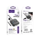 USB-хаб 7in1 Hoco HB38 Multiport Adapter Type-C to USB3.0/2xUSB2.0/PD100W/HDTV/RJ45/SDTF 0.2м чорний - зображення 7