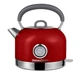 Електрочайник Vintage Cuisine у ретро стилі 1.7 л 2200W Червоний - зображення 3