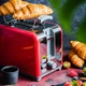 Тостер Vintage Cuisine у ретро стилі 930W Червоний - изображение 2