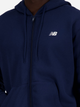 Толстовка на блискавці чоловіча New Balance Stacked Logo MJ41501 L Темно-синя (197375352541) - зображення 4