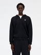 Bluza męska rozpinana streetwear z kapturem New Balance Stacked Logo MJ41501 S Czarna (197375352503) - obraz 1