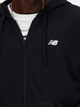 Bluza męska rozpinana streetwear z kapturem New Balance Stacked Logo MJ41501 S Czarna (197375352503) - obraz 4