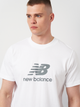 T-shirt męski bawełniany New Balance Stacked Logo MT41502 2XL Biały (196941811383) - obraz 4