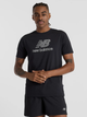 T-shirt męski New Balance Heathertech Logo MT51003 L Czarny (197967259111) - obraz 1