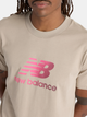 Футболка бавовняна довга чоловіча New Balance Sport Essentials Gradient Logo MT51503 S Бежева (197967257155) - зображення 4