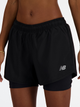 Spodenki sportowe damskie krótkie New Balance Essentials 2in1 WS41225 XL Czarne (197375439402) - obraz 4