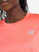 Спортивна футболка для бігу жіноча New Balance Sport Essentials WT41222 XL Світло-червона (197967346842) - зображення 4