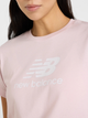 T-shirt damski bawełniany New Balance Sport Essentials Jersey Logo WT41502 M Jasnoróżowy (197967348082) - obraz 4