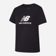 Футболка бавовняна довга жіноча New Balance Sport Essentials Jersey Logo WT41502 S Чорна (197375382975) - зображення 5