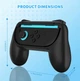 Тримачі JYS Controller Grip Black (2 шт.) для Joy-Con Nintendo Switch 2 - зображення 5