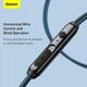 Проводные наушники с микрофоном Baseus Encok H19 Wired Earphone 3.5mm (NGH19-03) Blue - изображение 12