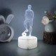3D светильник ночник футболист разноцветный / лампа подарок для футболиста - изображение 5