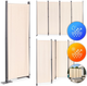 Składany parawan ogrodowy ModernHome by Multistore 4-panelowy 167 x 216 cm beżowy (AW-022/4TLG BEIGE) - obraz 8