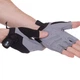Перчатки для фитнеса и тренировок ZELART SB-161578 (PVC, PL, открытые пальцы, р-р M, черный серый) - изображение 3