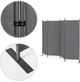 Składany parawan ogrodowy ModernHome by Multistore 4-panelowy 167 x 216 cm szary (AW-022/4TLG GREY) - obraz 6