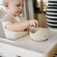 Силіконова миска з присоскою глибока бежева Babyono - изображение 3