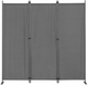Składany parawan ogrodowy ModernHome by Multistore 3-panelowy 167 x 164 cm szary (AW-022/3TLG GREY) - obraz 1