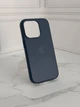 Чехол противоударный кожаный OEM Leather Case with MagSafe для iPhone 16 Pro Blue - изображение 2