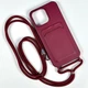 Чехол Wave Colorful Pocket со шнурком для iPhone 16 Pro Max Bordo - изображение 1
