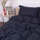 Комплект постельного белья MirSon Satin&nbsp;Stripe 30-0021&nbsp;Dark&nbsp;Blue 160х220 Полуторный Евро (2200005255759) - изображение 3