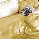 Комплект постельного белья MirSon Полуторный Евро 160х220 Royal Soft Stripe 30-0003+30-0002 Bathild Сатин (2200008074395) - изображение 2