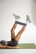 Спортивный женский костюм KG для йоги и фитнеса (топ с перекрестной спинкой + шорты пуш-ап) Бесшовный Однотонный Push Up Premium M Серый (KG02THM) - изображение 6