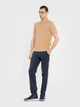 Поло чоловіче трикотажне бежевого кольору Arber Polo knit Zipper N-AVT-12 XL зріст 5 бежевий (M09.20.16.522) - изображение 2