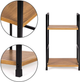 Стелаж ModernHome by Multistore дерев'яний 2 полиці лофт (CWJ302448 WILD OAK) - зображення 7