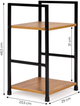 Стелаж ModernHome by Multistore дерев'яний 2 полиці лофт (CWJ302448 WILD OAK) - зображення 10