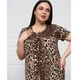 Ночная сорочка женская 2XL леопардовая 18814 - изображение 3