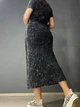Сукня жіноча Fashion 3042 довга трапеція трикотажна в рубчик one size чорна - зображення 4