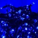 Світлодіодна гірлянда-нитка чорний дріт 200 LED Xmas рубін 9 м 8 режимів синій - изображение 3