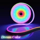 Неонова гнучка LED стрічка RGB 5 м — з пультом, керуванням через смартфон, музичним режимом, для кімнати, підсвітка стін, монітора - зображення 2