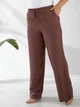Брюки женские из американского крепа (Мод. 280) Кофейный, 50-52 - изображение 2