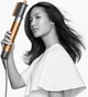Прилад для укладання волосся Dyson Airwrap HS05 Complete Long Nickel/Copper (400718-01) - зображення 10