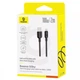Кабель Baseus Silky Series USB Type-C 2 м 2.4A чорний - зображення 5