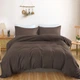 Комплект постельного белья MirSon полуторный евро 160x220 см Light Pro 10-010 Brown Satin (2200010173536) - изображение 1